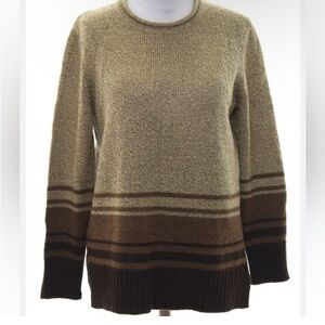 White Stag Women's Sweater - Brown and Tan Size XL (16-18)